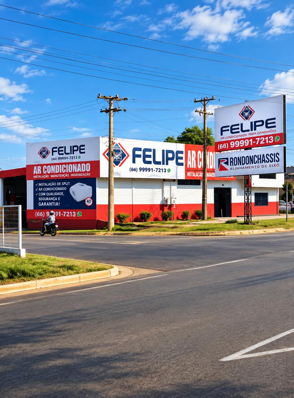 Fachada da Felipe Ar Condicionado Rondonópolis